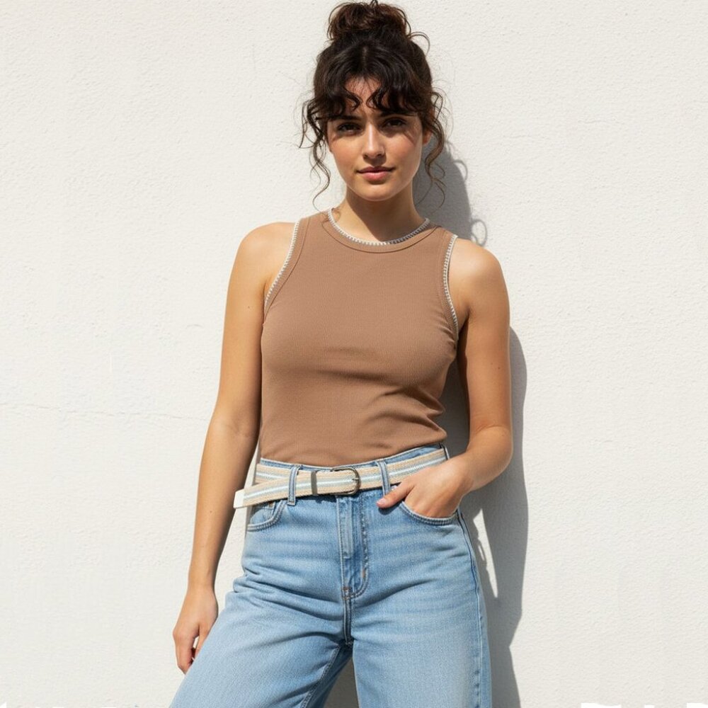 Ribbed tank top
